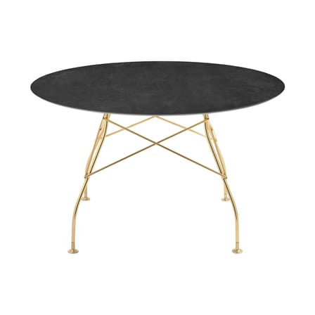 Table ronde Glossy Marble  / Ø 128 cm - Grès effet marbre - Kartell