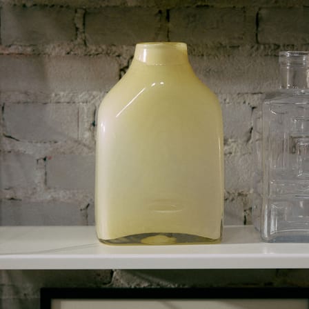 Vase Atelier Medium verre beige / H 23 cm - HK LIVING