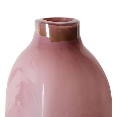Vaso Atelier Large vetro rosa / H 28 cm - HK LIVING