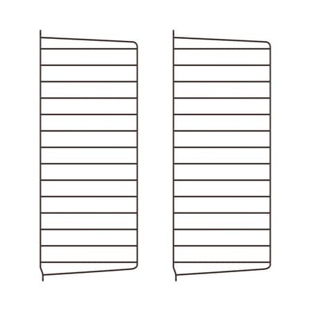  Wall mount metal brown / Set of 2 - H 75 x D 30 cm - String Furniture