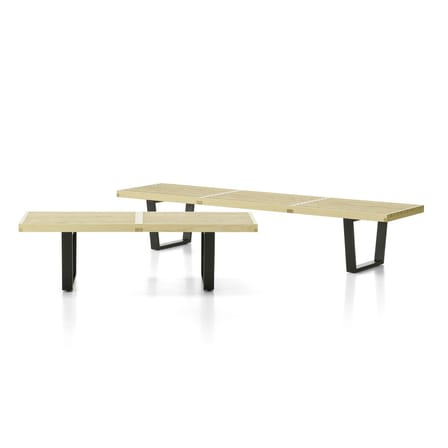 Banc Nelson Bench bois naturel / L 122 cm - By George Nelson, 1946 - Vitra