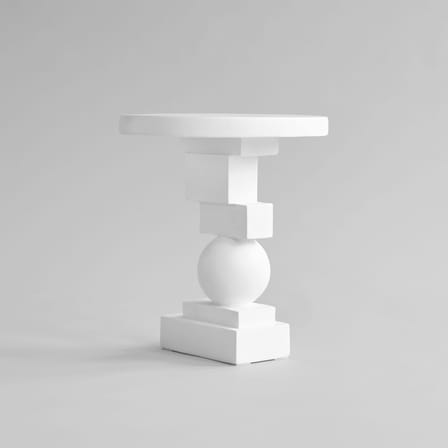 Beistelltisch Artist corian weiß / Ø 44 x H 50 cm – Faserbeton - 101 COPENHAGEN