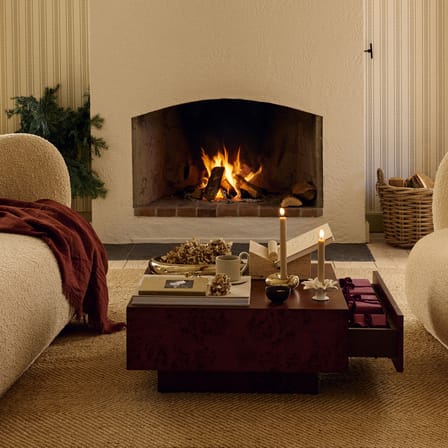 Bougeoir Bellure céramique or - Ferm Living