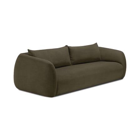Canapé droit Figur tissu vert / 3 places - L 244 cm - Ethnicraft