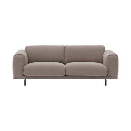 Canapé droit Rest tissu beige / 3 places - L 222 cm - Muuto