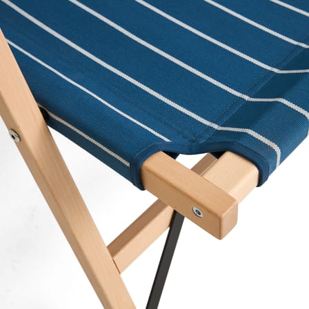 Canapé de jardin 2 places Outdoor Market tissu bleu / L 117 cm - Jasper Morrison - Hay