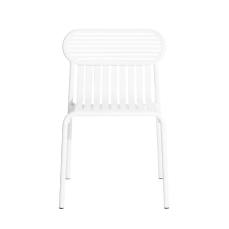 Chaise empilable Week-end métal blanc / Aluminium - Petite Friture