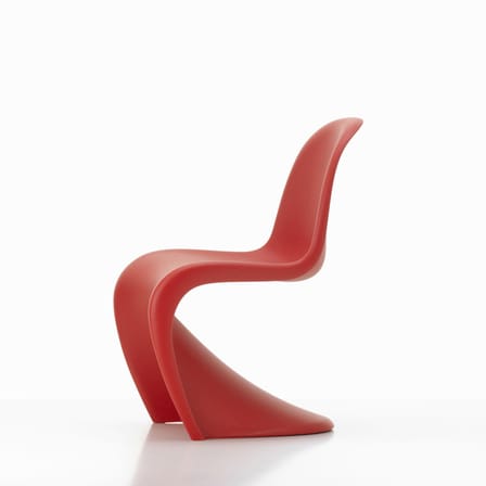 Chaise enfant Panton Junior plastique rouge / By Verner Panton, 1959 - Vitra