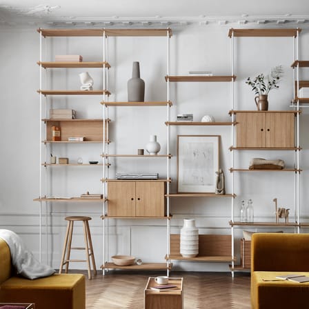 Étagère Shelving System – s.115.2.C bois naturel / L 162 x H 115 x Prof. 35 cm - MOEBE