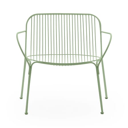 Fauteuil bas HiRay métal vert - Kartell