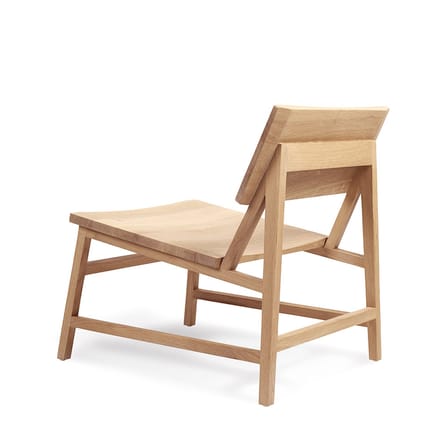 Fauteuil bas N2 bois naturel / Chêne massif - Ethnicraft