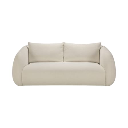 Divano 2 posti Figur tessuto bianco / L 204 cm - Ethnicraft