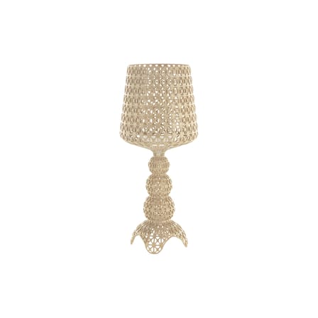 Lampe à poser Mini Kabuki LED plastique beige / H 70 cm - Kartell