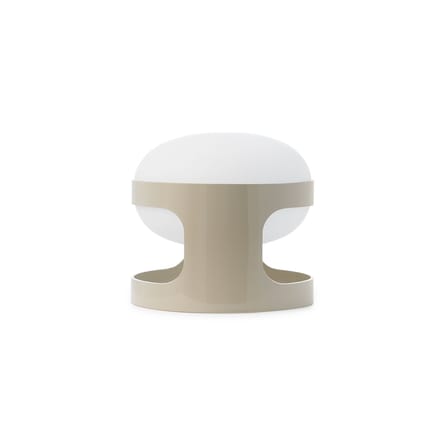 Lampe de table KD28 plastique gris / Joe Colombo, 1967 - Recyclé - Kartell