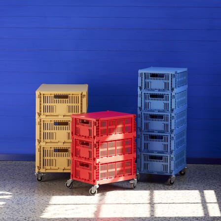  Lid metal red / For Colour Crate Medium basket 26.5 x 34.5 cm - Hay