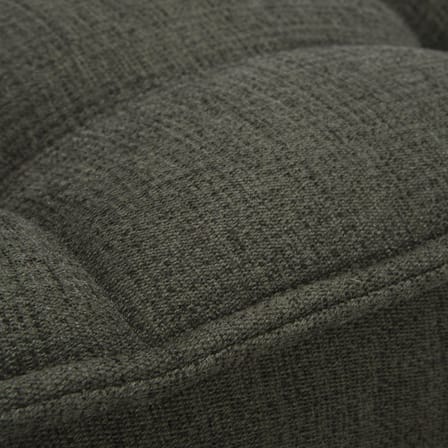 Pouf N701 tissu vert / 70 x 70 cm - Ethnicraft