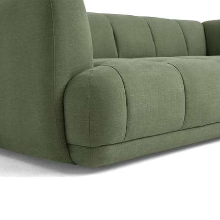 Canapé droit Quilton / 2 places - L 214 cm - Matelassé - Hay