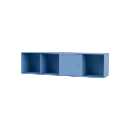 Rangement mural Line bois bleu / L 139.2 x P 30 cm H 35.4 cm - MONTANA
