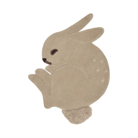 Rabbit Rug textile beige / 120 x 88 cm - Hand-tufted - Ferm Living