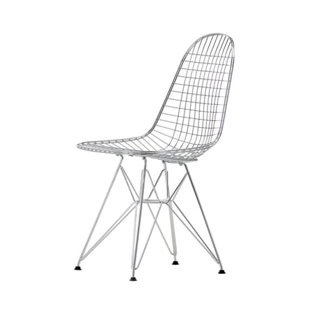 Stuhl Wire Chair DKR metall silber / By Charles & Ray Eames, 1951 - Vitra