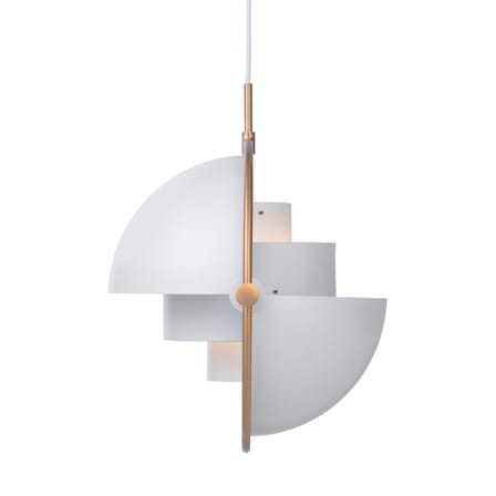 Suspension Multi-Lite Large métal blanc / Ø 36 cm - Modulable & orientable / Réédition 1972 - Gubi