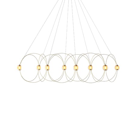 Suspension Munari 8 / LED - 156 x 45 x H 42 cm / Version pré-assemblée - DCW éditions