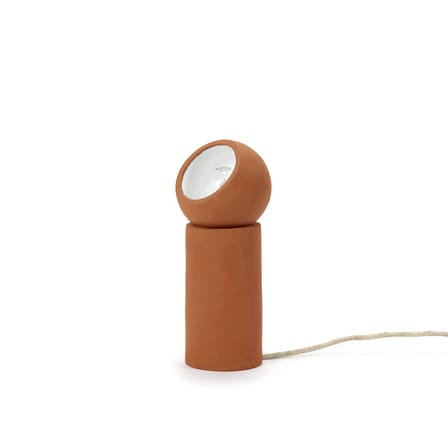 Terra Small Table lamp ceramic red orange / Ø 12 x H 29 cm - Terracotta / Adjustable Spotlight - Serax