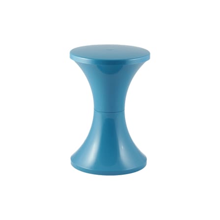 Tabouret Tam Tam Pop plastique bleu / Réédition 1968 - Stamp Edition