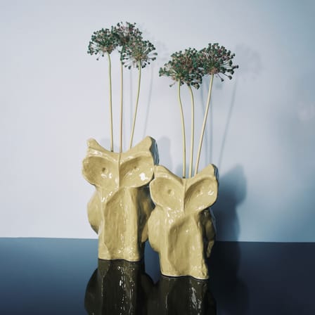 Vase After Midnight Owl  céramique jaune / Small - H 23 cm - Serax