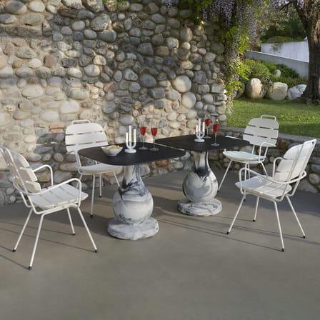 Luna LED Wireless rechargeable outdoor lamp metal white - Slide