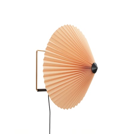 Applique avec prise Matin Large tissu orange / LED - Ø 38 cm - Hay
