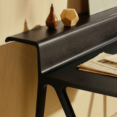 Bureau Courier noir / Ronan Bouroullec - L 120 x P 72,5 cm - Vitra