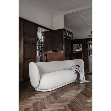 Canapé droit Rico / 4 places - L 260 - Tissu polyester - Ferm Living