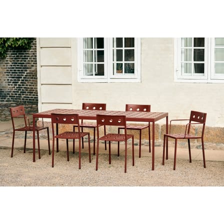 Chaise empilable Balcony métal rouge / Bouroullec, 2022 - Hay