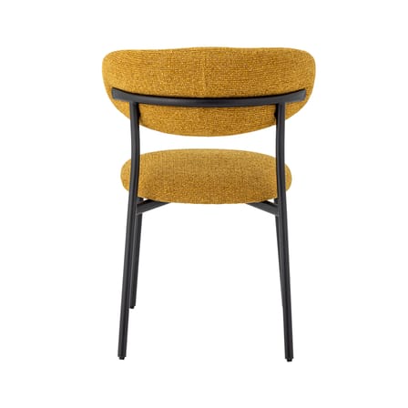 Chaise rembourrée Manal tissu jaune - Bloomingville
