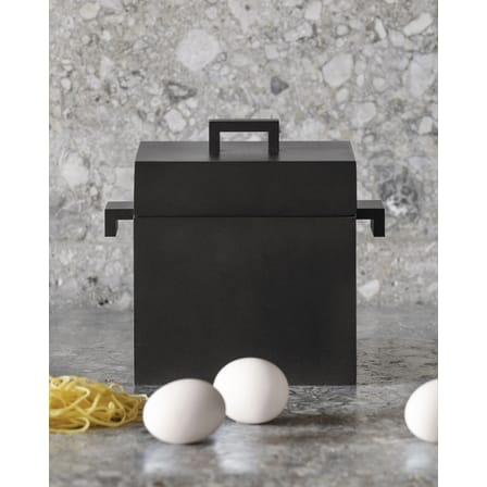 Cocotte La cubica métal noir / Induction - 240 cl / Alessi 100 Values Collection - Alessi