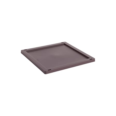 Couvercle  plastique rouge / Pour panier Colour Crate Medium Square & Cube 30 x 30 cm / Seconde vie - Hay