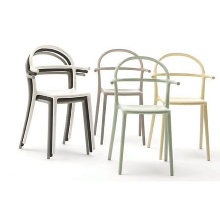 Fauteuil empilable Generic C plastique blanc /  Philippe Starck, 2017 - Kartell