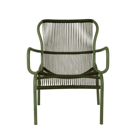 Fauteuil lounge empilable Loop Lounge / Corde polypropylène tissée main - Vincent Sheppard