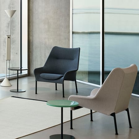 Fauteuil lounge O2 tissu beige - Hay