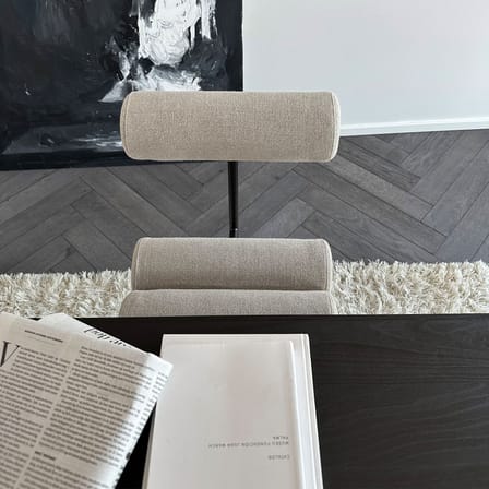 Gepolsterter Stuhl Hiro textil beige - 101 COPENHAGEN