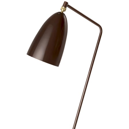 Lampadaire Gräshoppa métal marron / Grossman- Réédition 1947 - Gubi