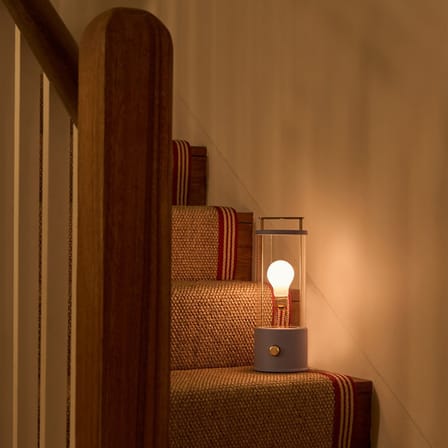 Lampe extérieur sans fil rechargeable The Muse métal bleu / IP44 - Verre - TALA
