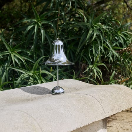Lampe sans fil rechargeable Pantop Portable LED plastique argent / Verner Panton (1980) - Verpan