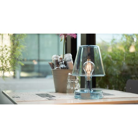 Lampe sans fil rechargeable Transloetje LED plastique gris / Ø 16 x H 25 cm - Fatboy