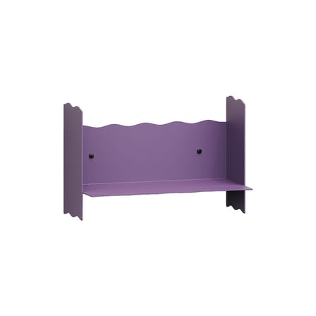 Mensola a muro Pli Vague by Uchronia metallo viola / L 30 x P 15 cm - TIPTOE