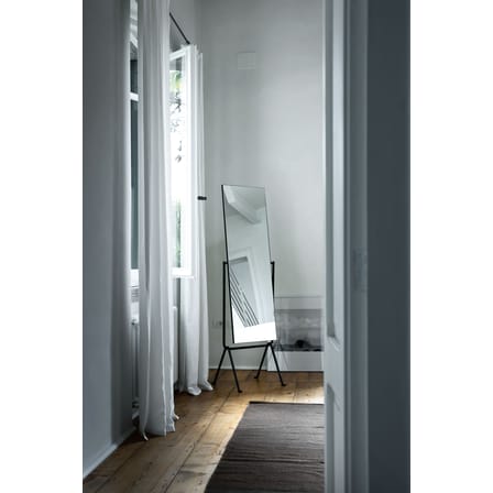 Miroir sur pied Officina métal noir / Fer forgé - Inclinable / Bouroullec, 2016 - Magis