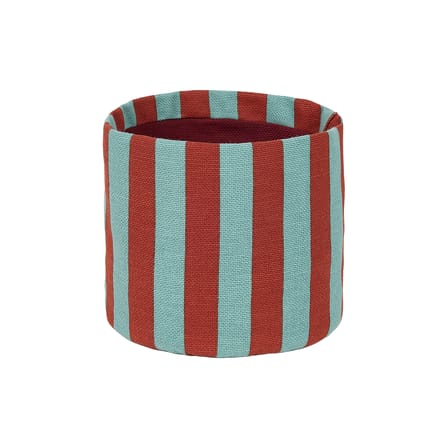 Panier  tissu rouge / H 17 cm - NOBODINOZ