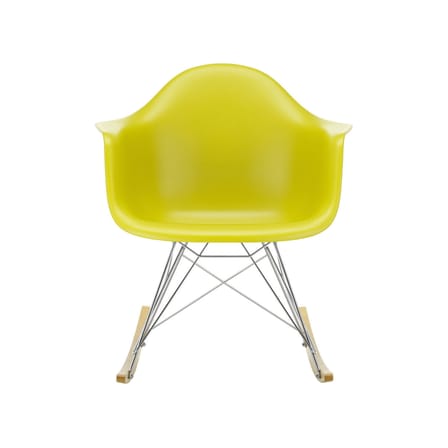 Rocking chair RE RAR - Eames Plastic Armchair plastique jaune / (1950) - Recyclé - Vitra