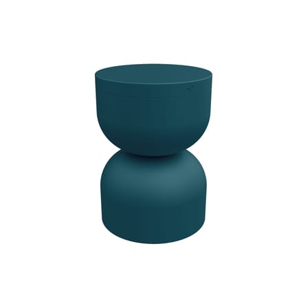 Piapolo Stool metal blue / Storage box - Fermob
